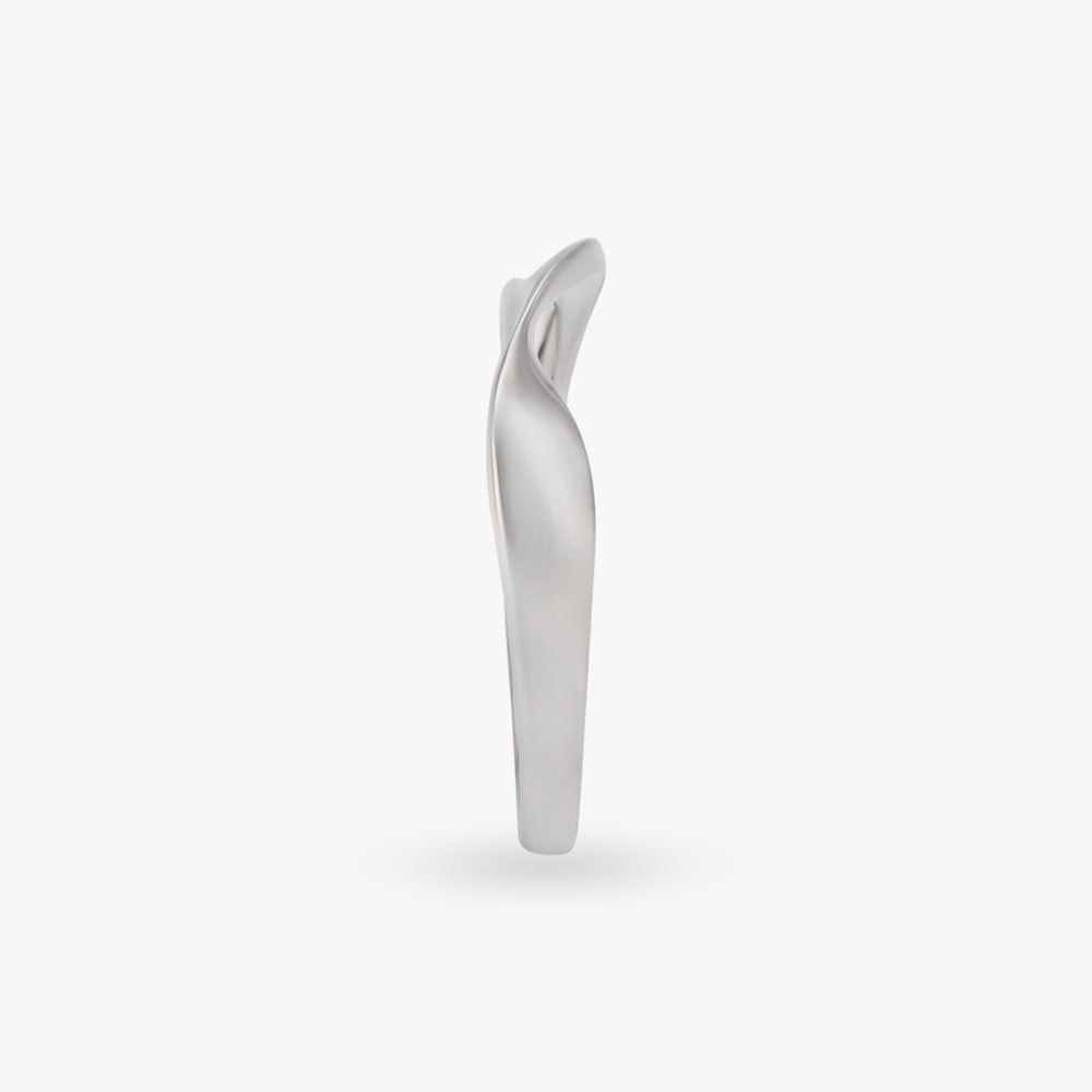 Matte Platinum Finger Ring,,hi-res image number null