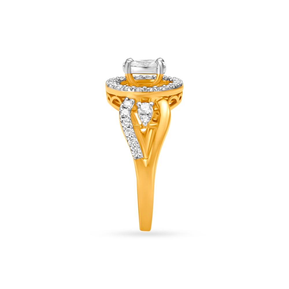 Halo Spark Diamond Finger Ring,,hi-res image number null