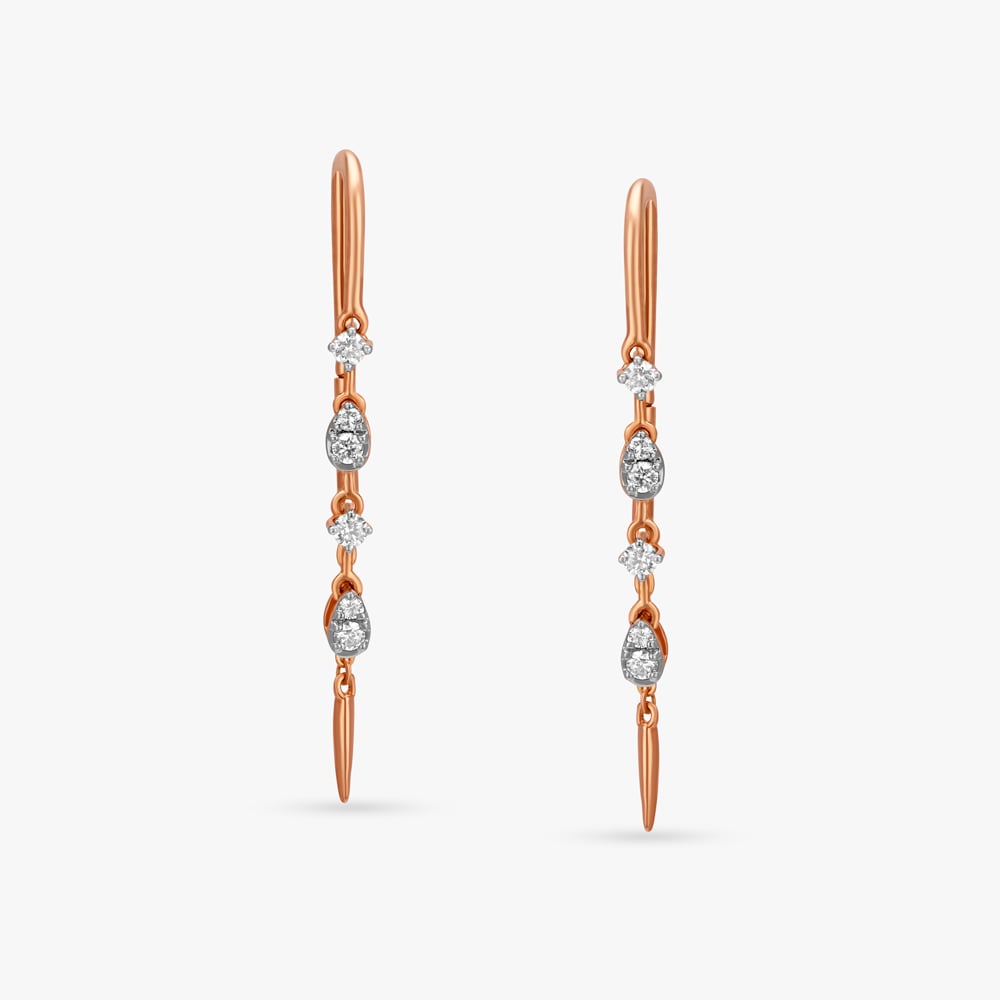 Sleek Sui Dhaaga Drop Earrings,,hi-res image number null