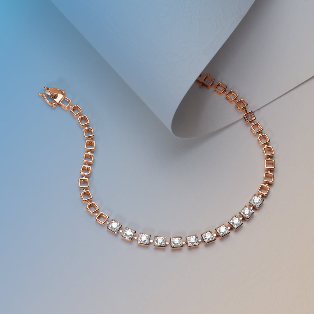 Sparkling Boxes Tennis Bracelet