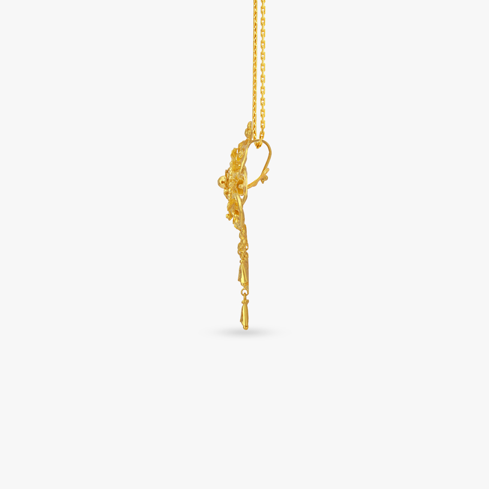 Floral Cascade Gold Maang Tikka,,hi-res image number null