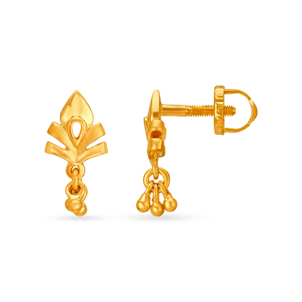 Artistic Fancy Traditional Gold Drop Earrings,,hi-res image number null
