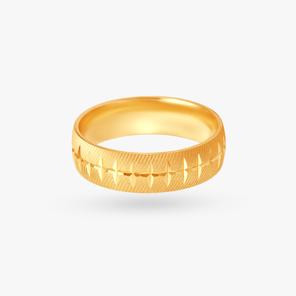 Opulent Textured Ring for Men