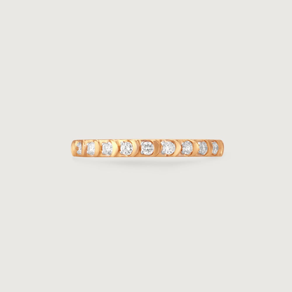 Crescent Moon Diamond Ring,,hi-res image number null