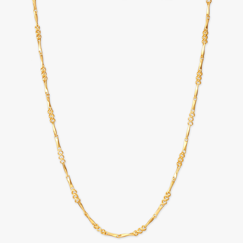 Twisted Link Gold Chain for Men,,hi-res image number null