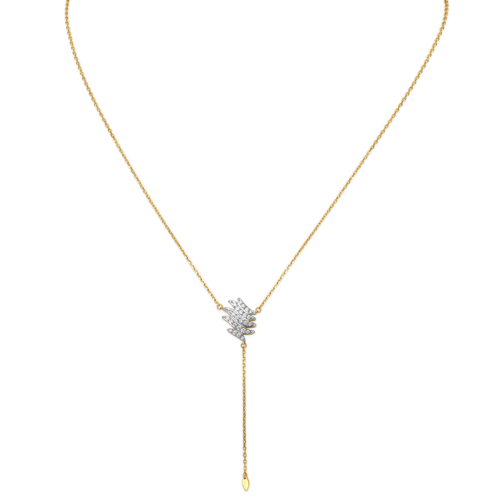 18kt Yellow Gold Coral Pendant with Chain