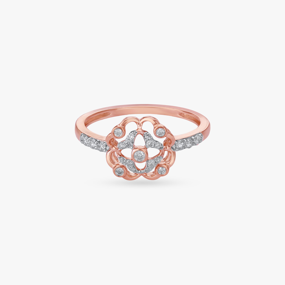 Vintage Flora Diamond Ring,,hi-res image number null