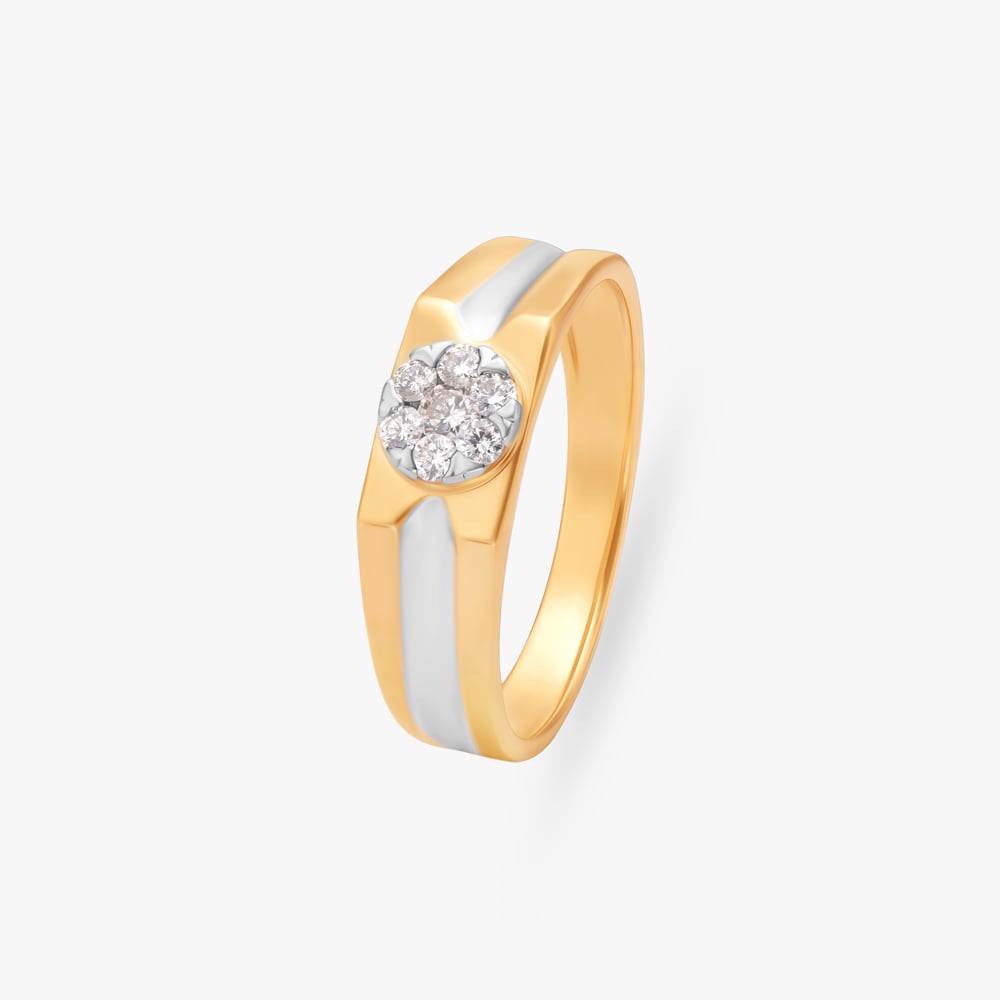 

Floral Minimalism Diamond Ring