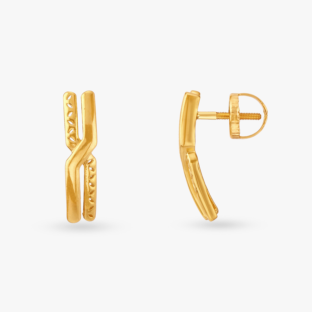 Abiding Gold Stud Earrings,,hi-res image number null