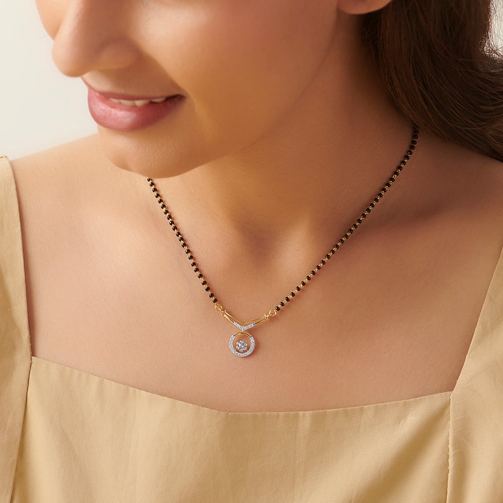 Classic Vow Diamond Mangalsutra,,hi-res image number null