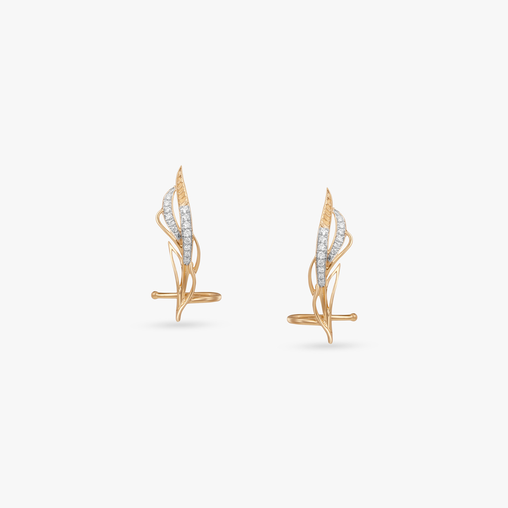 

Aerial Contour Diamond Stud Earrings