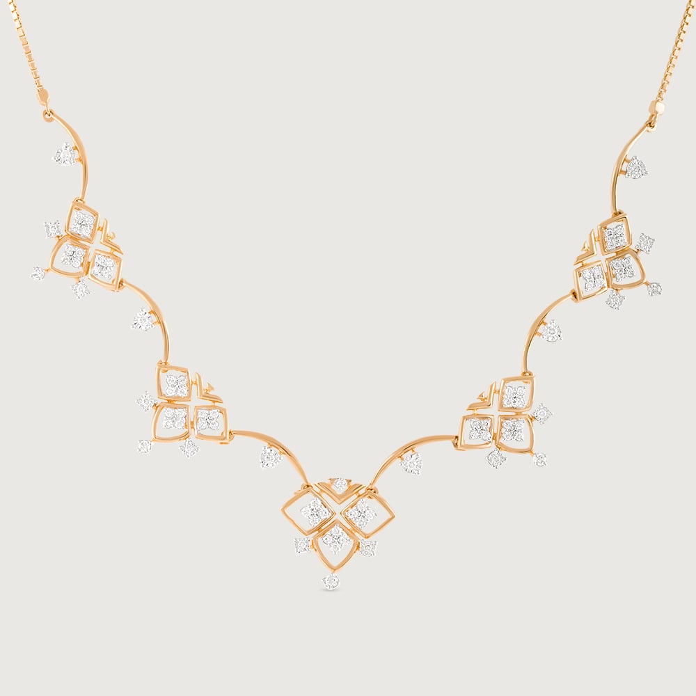 Lippan Luster Gold & Diamond Necklace,,hi-res image number null