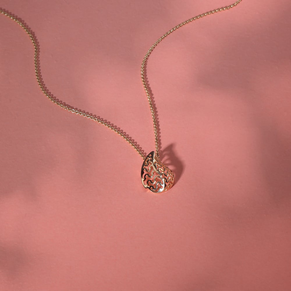14KT Gleaming Harvest Gold Pendant,,hi-res image number null