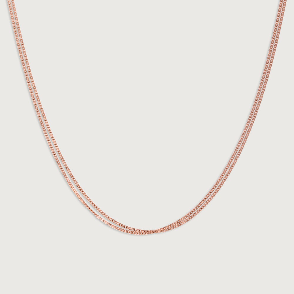 Double Link Rose Gold Chain,,hi-res image number null