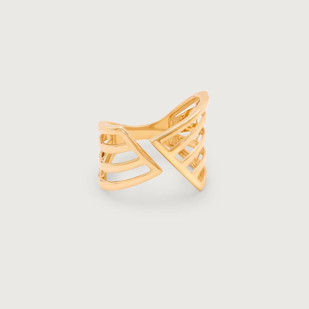 Bold Matrix Gold Ring,,hi-res image number null
