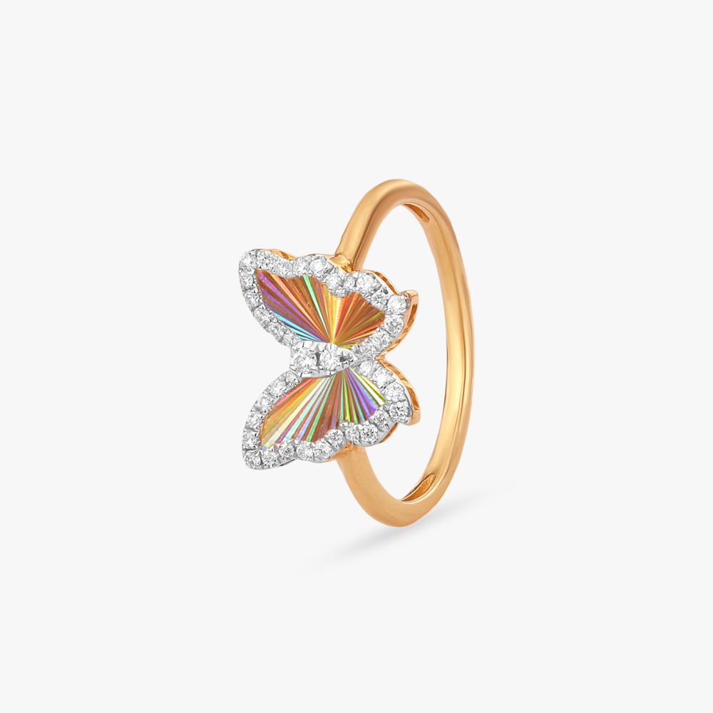 Prismatic Flutter Diamond Ring,,hi-res image number null