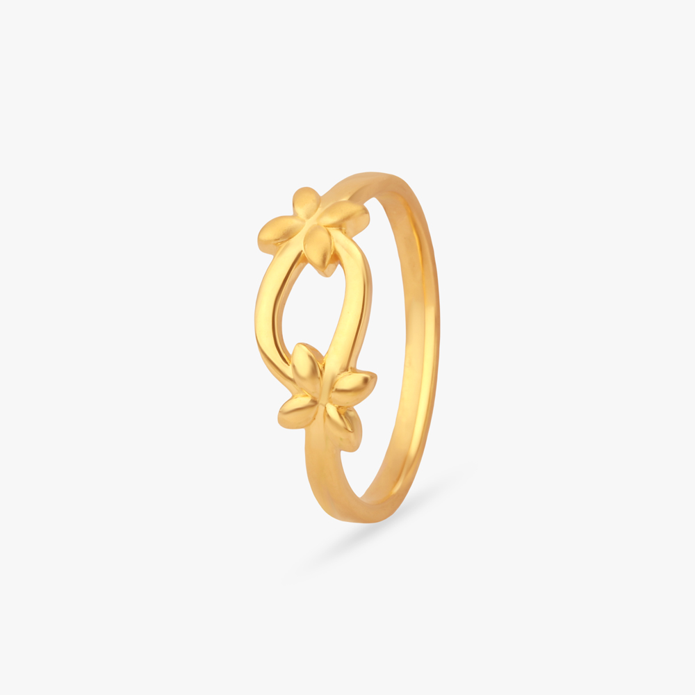 Petal Loop Gold Ring,,hi-res image number null