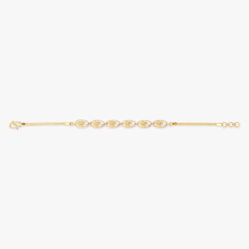 Oval Charm Gold Bracelet,,hi-res image number null