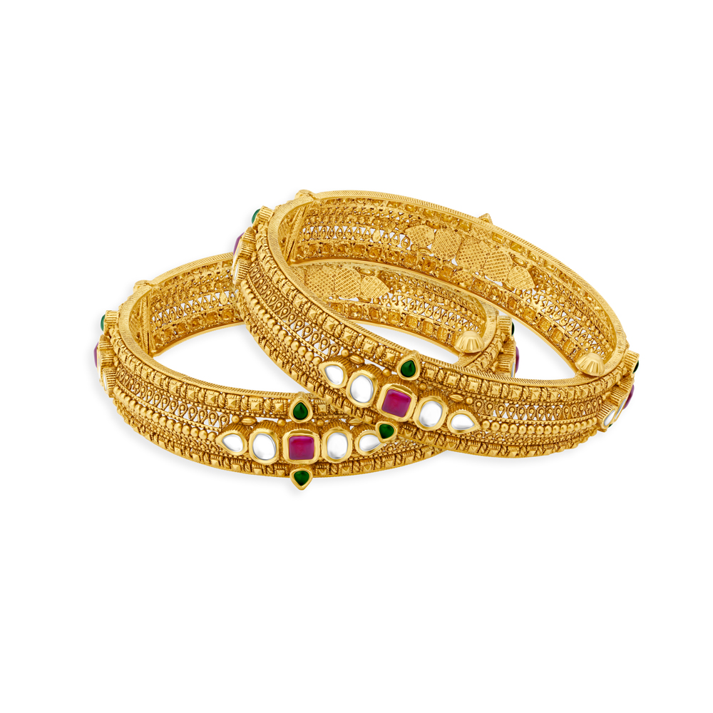 Bangles Buy Gold & Diamond Bangles for Women Online Tanishq