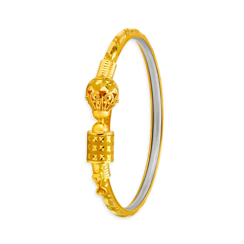 Traditional Intricate Gold Loha Bangle,,hi-res image number null