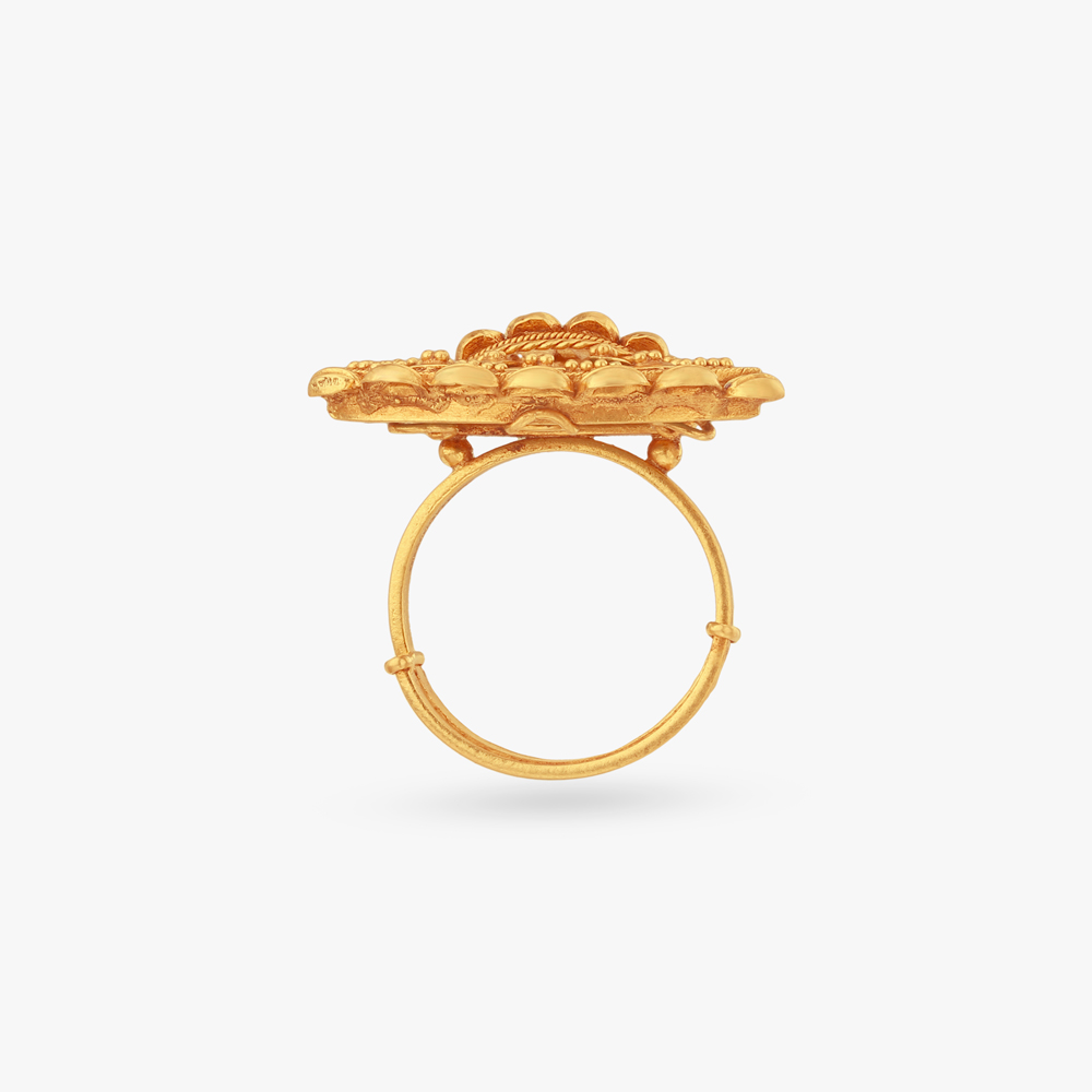 Enchanted Stepwell Gold Ring,,hi-res image number null