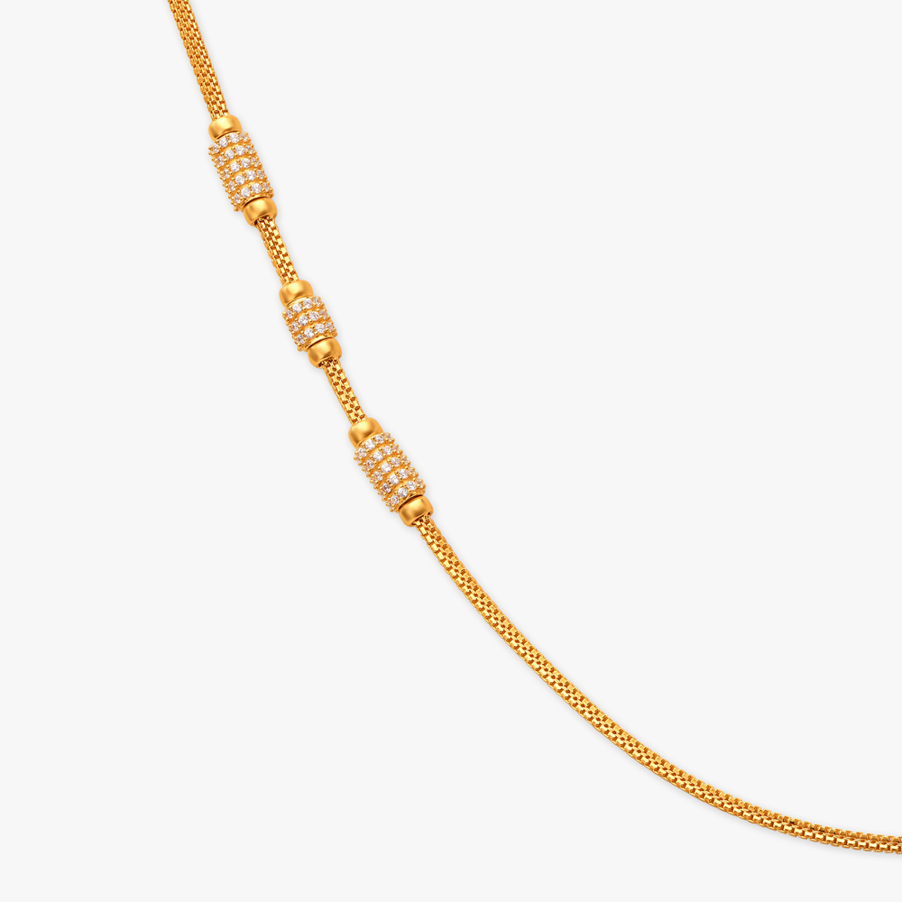 Delicate Whispers of Elegance Mugappu Chain,,hi-res image number null