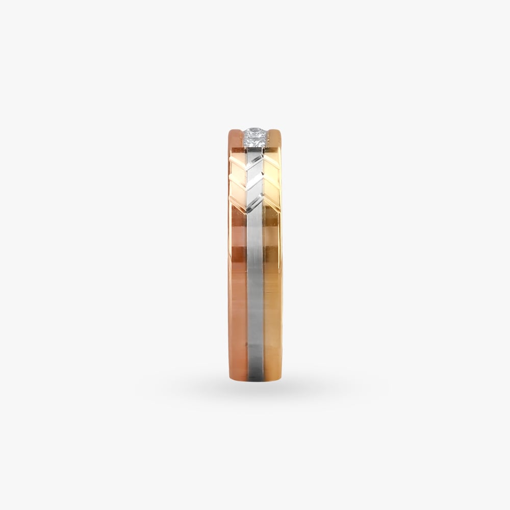 Trinity Gleam Diamond Ring for Men,,hi-res image number null