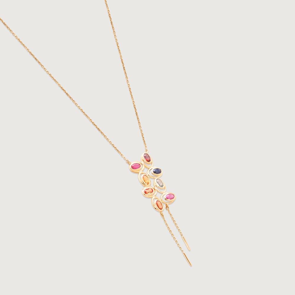 Glow Drop Sapphire Necklace,,hi-res image number null