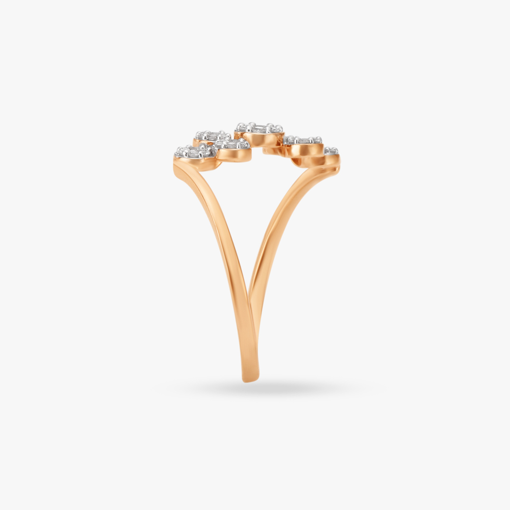 Crossover Diamond Finger Ring,,hi-res image number null