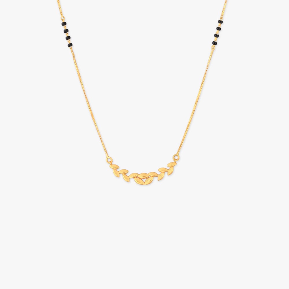 Leafy Whisper Gold Mangalsutra,,hi-res image number null