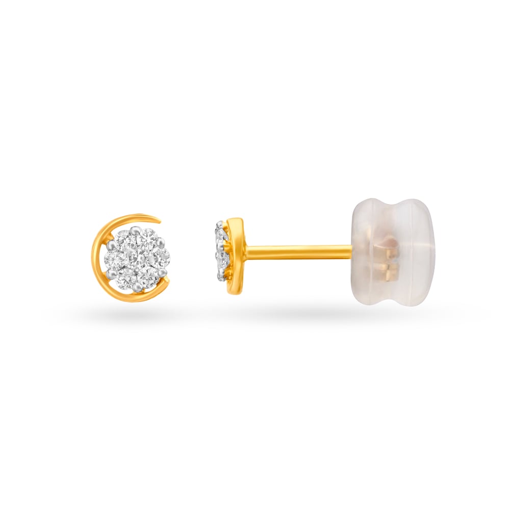 Pretty Seven Stone Diamond Stud Earrings,,hi-res image number null