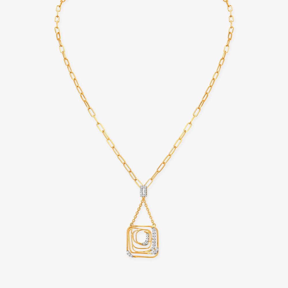 An Elegant Flow Diamond Necklace Set,,hi-res image number null