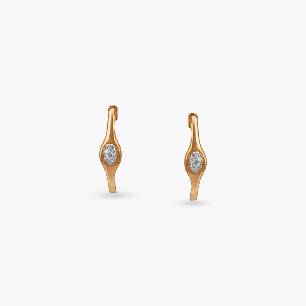 Twilight Twist Diamond Hoop Earrings,,hi-res image number null
