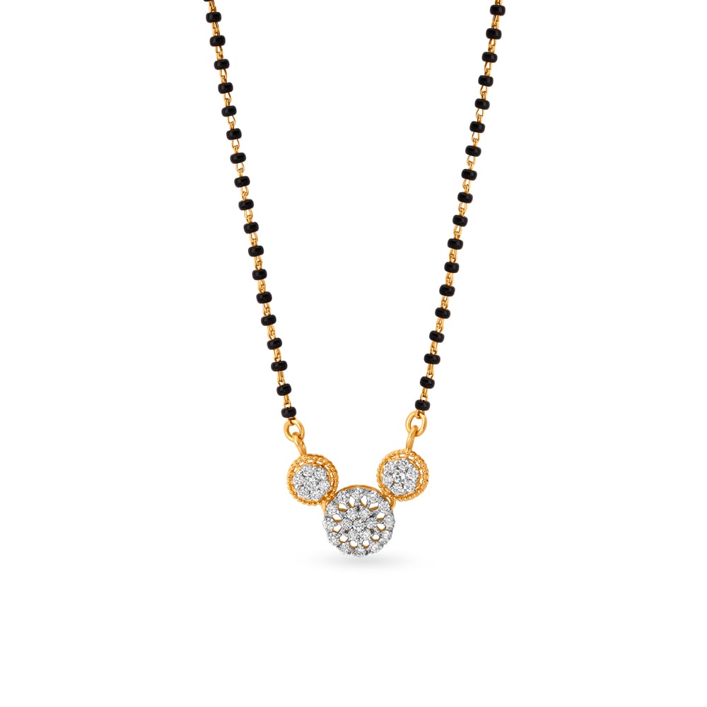 Trio Spark Diamond Mangalsutra,,hi-res image number null