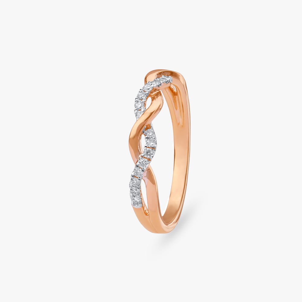 Woven Sparkle Diamond Ring,,hi-res image number null