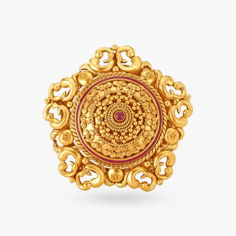 Floral Fantasies Finger Ring with Ras Rawa,,hi-res image number null