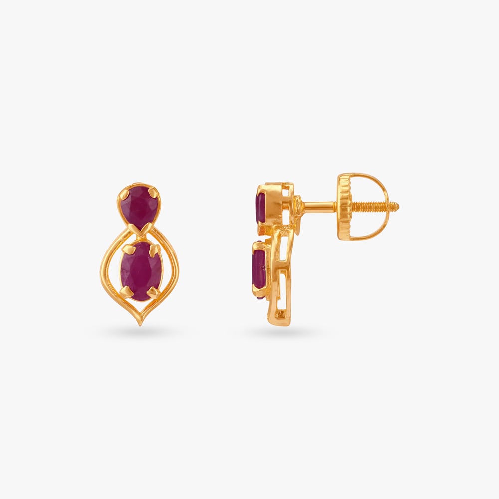Twin Muse Stud Earrings,,hi-res image number null