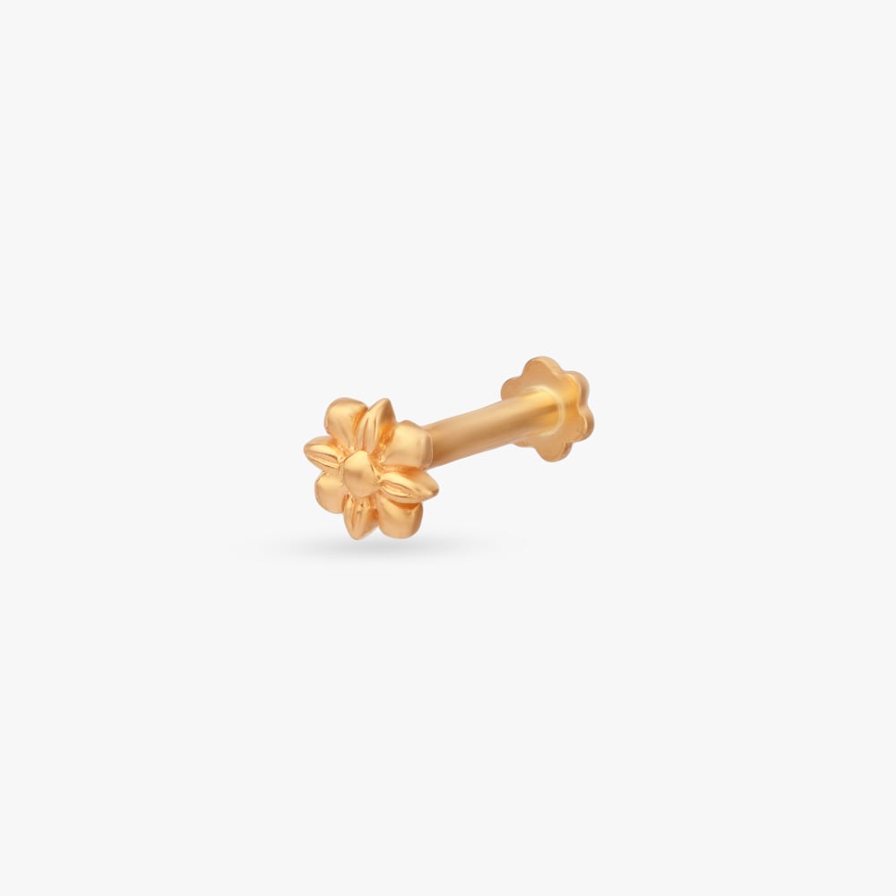 

Tiny Blossom Gold Nose Pin