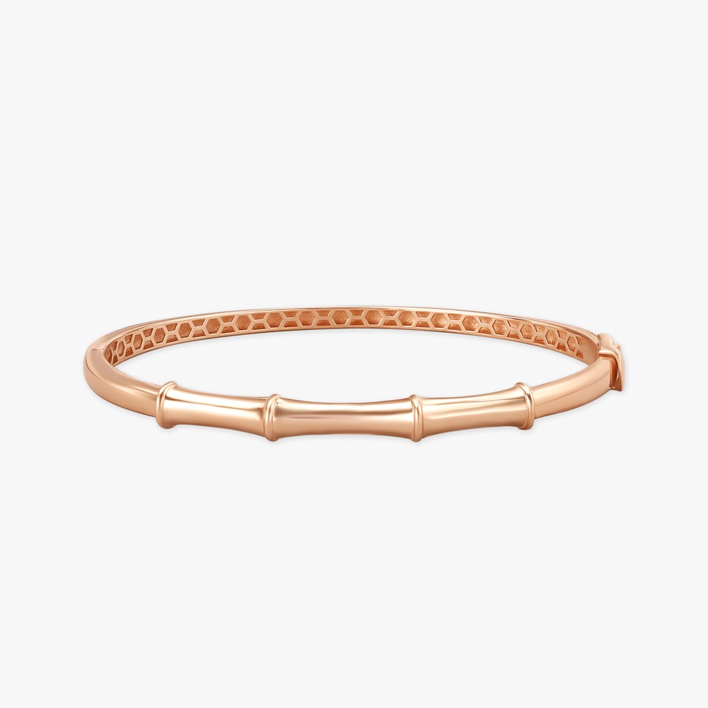 Contemporary Charm Rose Gold Bangle,,hi-res image number null