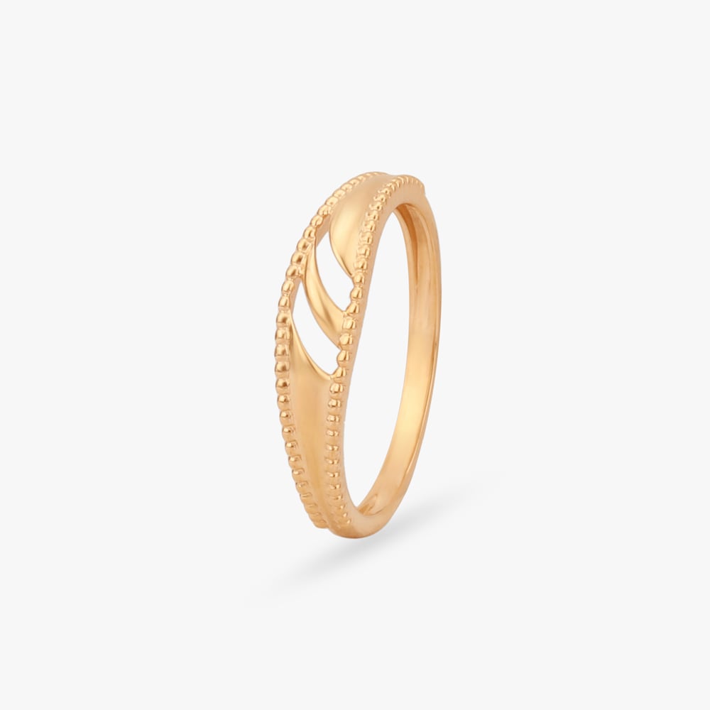

Sculpted Frame Gold Ring