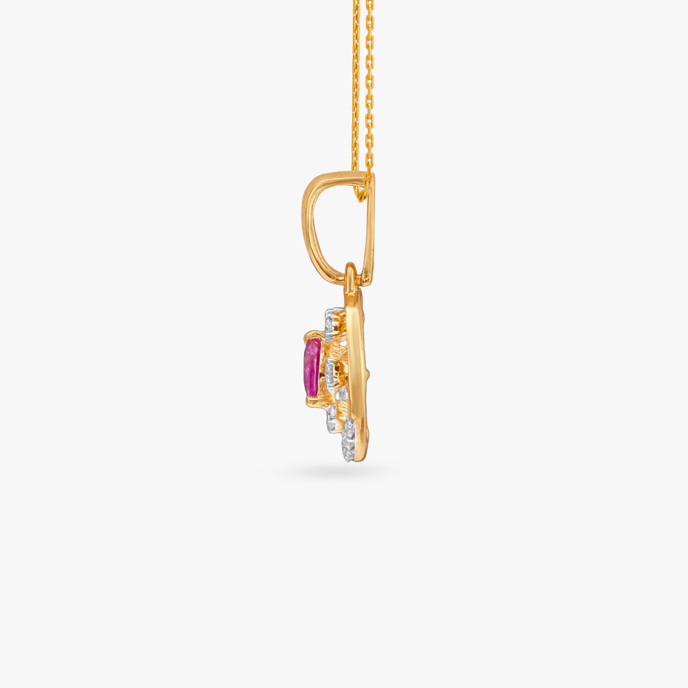 Playful Orbit Diamond Pendant and Earrings Set,,hi-res image number null
