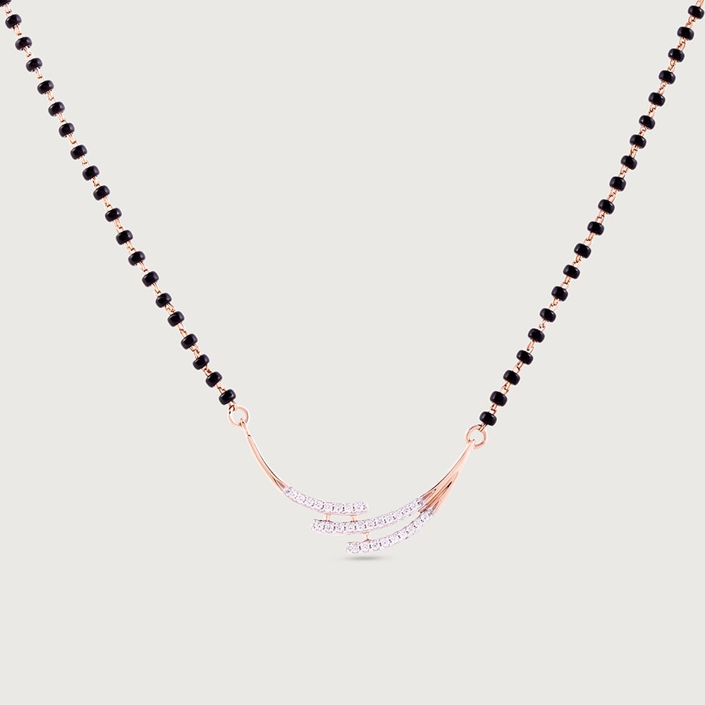 Whispering Waves Gold and Diamond Mangalsutra,,hi-res image number null