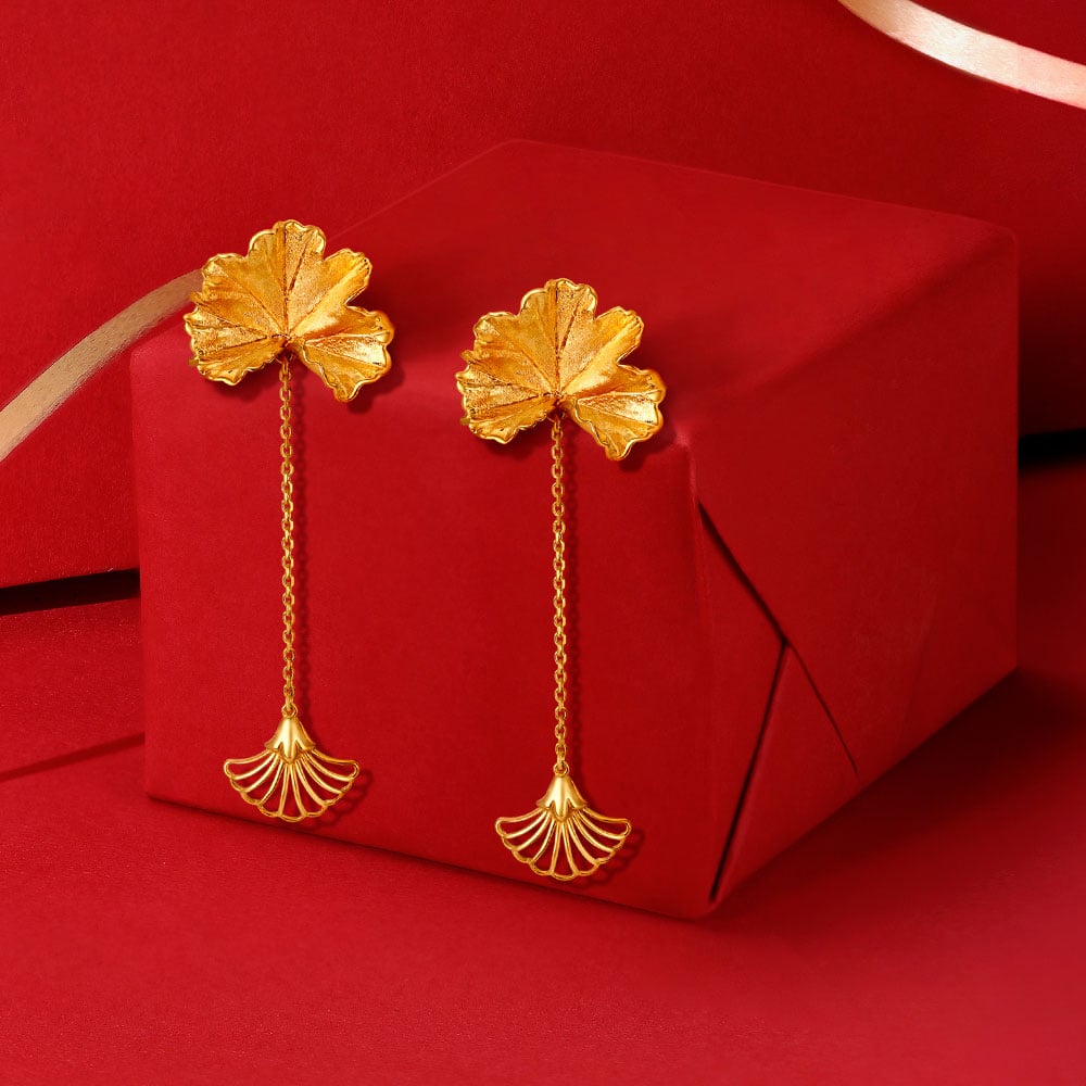 The Golden Fall Drop Earrings,,hi-res image number null