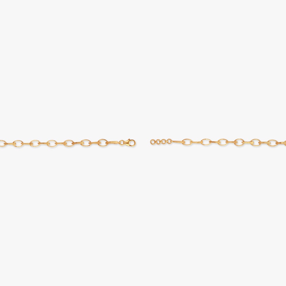 Textured Loop Gold Bracelet,,hi-res image number null