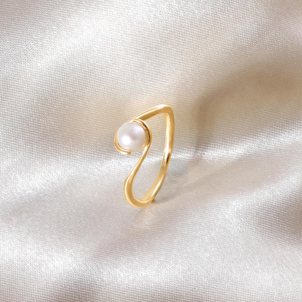 Wave Glow Pearl Ring,,hi-res image number null
