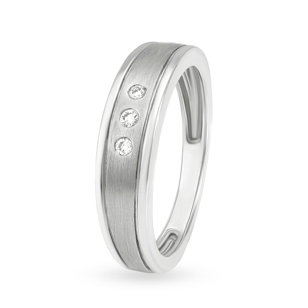 Marvellous Fold Pattern Platinum Ring | Tanishq-happymobile.vn