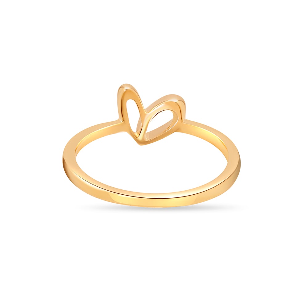 14KT Yellow Gold Rare Love Finger Ring,,hi-res image number null