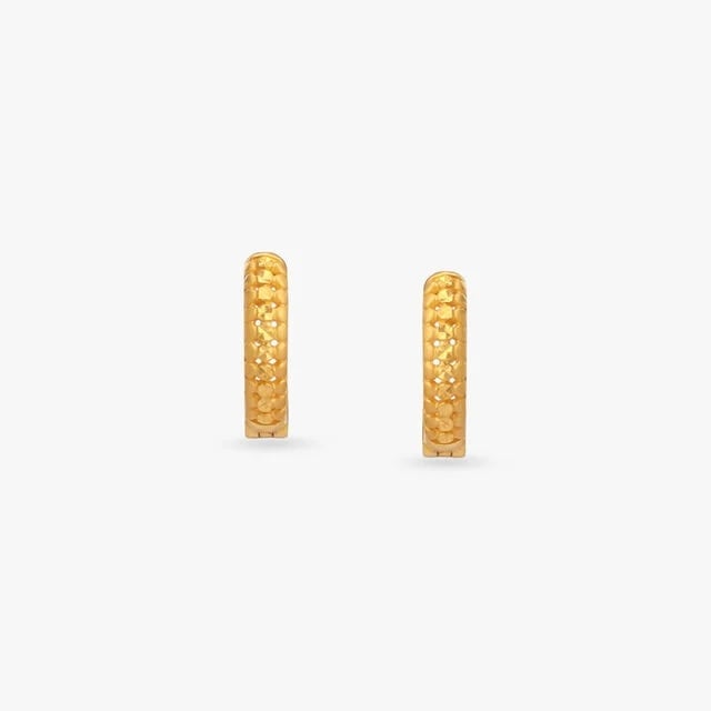 Gilded Rhythm Gold Hoop Earrings,,hi-res image number null