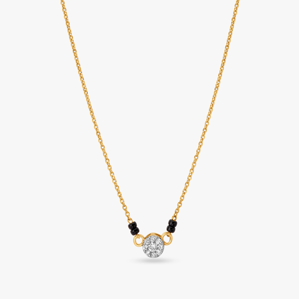 Sparkling Simplicity Diamond Mangalsutra,,hi-res image number null
