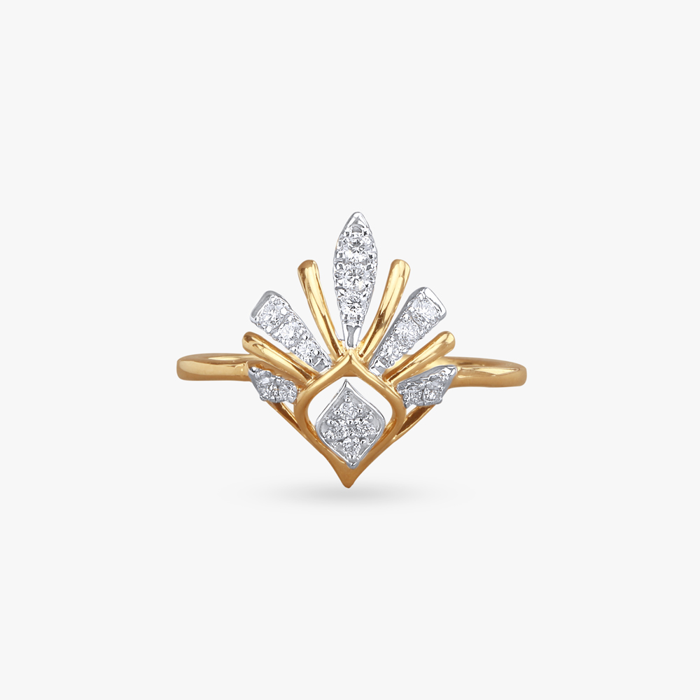 Luminary Rays Diamond Finger Ring,,hi-res image number null